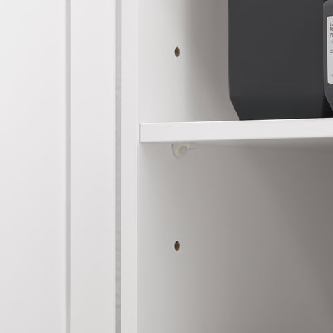 Шкаф за баня Sobuy с три мобилни чекмеджета мобилен контейнер на земята бял 60x33x86cm BZR107-W