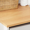 SoBuy BZR223-WN, Waschmaschinenschrank mit Wäschekorb 100x60x95 cm Wäsche & Badezimmer | Schrank über der Waschmaschine, Waschmaschinenabdeckung mit abnehmbarem Wäscheständer, weißer und hölzerner Kleiderschrank