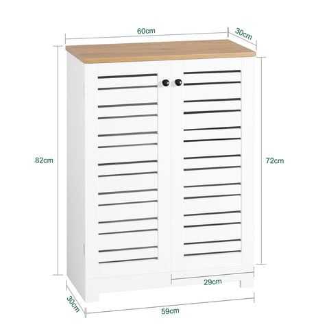 Sobuy Cabinet Cabinet Kitchen Kitchen Wardbobe Bange Book Chages Multiuse Cabinet Consolle BZR41-W