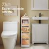 SoBuy Carrello salvaspazio 65x23x82cm BZR54-IV-WN