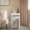 SoBuy Comodino piccolo camera da letto Tavolino da divano Bianco 35x40x60.5cm FBT117-W