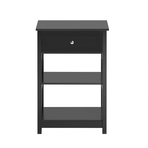 Sobuy нощно шкафче малка малка масичка за кафе с черен диван с FBT46-shch чекмедже