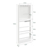 SoBuy FHK39-W Appendiabiti e Scarpiera da Terra Salvaspazio (immagine 3/12)