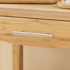 SoBuy FKW135-N Carrello da Cucina in Bambù Carbonizzato – Carrello Cucina in Legno con Ruote, Antibatterico, Resistente all’Umidità, Inodore, Ideale per Cucina, Sala da Pranzo e Casa 58×40×86 cm