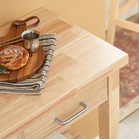 Sobuy кухненски рафтове дървени кухненски кухня с FKW24-N джанти