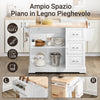 SoBuy Sideboard with rubber top 130x71x91cm FKW41-WN