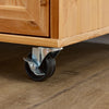 SoBuy FKW45-N, Mobile Cucina Salvaspazio in Legno Massello con Ruote – Carrello Cucina con Cassetti e Portabottiglie, Mobiletto Credenza per Cucina o Sala da Pranzo Colore Naturale 66×38×86 cm