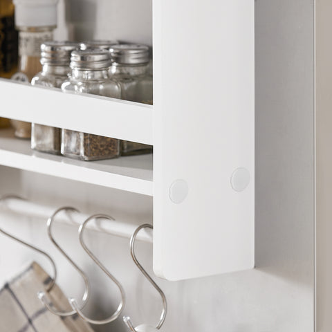 Pensile da frigorifero cucina bianco 44x10x74cm FRG150-W