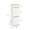 SoBuy FSB112-WN Mobile per Bidoni Raccolta Differenziata 2 Scomparti (immagine 3/12)