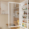 SoBuy FSB113-H-W Vetrinetta Sospesa con Ante a Battente, Bianco - immagine 11/12