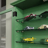 SoBuy FSB114-E-SY Armadio da Parete Sospeso con Ante in Vetro, Verde Scuro - immagine 5/12