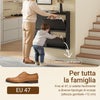 SoBuy FSR100-E-SCH Scarpiera Salvaspazio Slim, Scarpiera Ingresso, Scarpiera Legno con Luce LED Sensor e Profondità 19 cm, per Ingresso e Corridoio, per Piccoli Spazi, Bianco, 100 x 19 x 93 cm