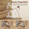 SoBuy FSR212-N, Schuhregal für den Eingangsbereich – platzsparendes, schlankes Schuhregal aus Holz, großes Fassungsvermögen für Schuhe bis Größe 47, modernes nordisches Design, ideal für Flur, Eingangsbereich, Familie, Holz, 60 x 24 x 95 cm