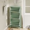 SoBuy FSR222-GR Scarpiera Salvaspazio 3 Ante Ribaltabili in Rattan (immagine 5/12)