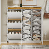 SoBuy FSR229-E-WN Armadio per Scarpe con 5 Ante e 14 Ripiani, Bianco - immagine 7/12