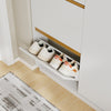 SoBuy FSR229-E-WN Armadio per Scarpe con 5 Ante e 14 Ripiani, Bianco - immagine 8/12