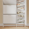 SoBuy FSR230-W Scarpiera Slim con Ante Ribaltabili, 8 Ripiani, Bianco - immagine 9/12