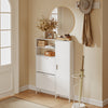 SoBuy FSR230-W Scarpiera Slim con Ante Ribaltabili, 8 Ripiani, Bianco - immagine 2/12