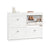 SoBuy FSR79-W Scarpiera Slim Salvaspazio Mobiletto da Ingresso con 4 Ante a Ribalta, Armadio Portascarpe Scarpiera Moderna per Ingresso, Corridoio o Camera da Letto 105x24x83cm Bianca