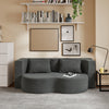 SoBuy FST101-DG Divano Letto 2 Posti con Materasso in Spugna, Grigio Scuro - immagine 10/12