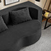 SoBuy FST101-SCH Divano Letto 2 Posti Pieghevole con 2 Cuscini, Nero - immagine 4/12