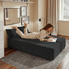 SoBuy FST101-SCH Divano Letto 2 Posti Pieghevole con 2 Cuscini, Nero - immagine 12/12