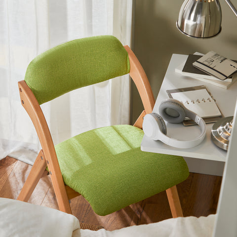 Сгъваем стол Sobuy, кухненски стол с подплатена седалка и облегалка, стол за буко