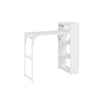SoBuy FWT115-W Isola da cucina bianca con piano ribaltabile (immagine 1/12)