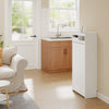 SoBuy FWT115-W Isola da cucina bianca con piano ribaltabile (immagine 2/12)