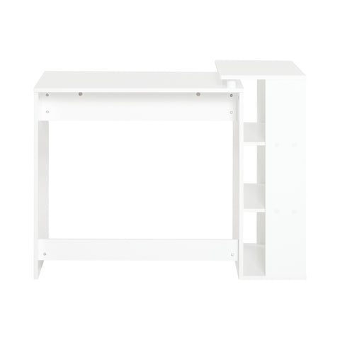 Собуи бюро бяло бяло бюро маса с библиотека FWT35-W