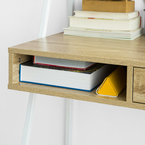 Sobuy Малко бюро с шкаф за книги, чекмедже и куб размер на горната част на масата L76*P50*A75 cm FWT63-N