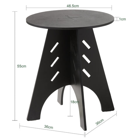 Tavolino da salotto φ46.5x54.5cm HFBT01-SCH