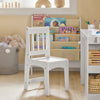 SoBuy Tavolo per bambini con una sedia Set mobili per bambini Tavolo da dipingere per bambini Bianco KMB60-W