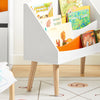 SoBuy Libreria per bambini Scaffale portaoggetti Mobili per camerette Bianco 70x28x64cm KMB63-W