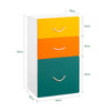 SoBuy cassettiera per giocattoli per bambini con coperchio scatola per giocattoli per bambini 45x80x40 cm KMB72-W