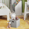 SoBuy Libreria per bambini Scaffale per bambini con scatole Scaffale per giocattoli Mobili per camerette Bianco 80x30x61cm KMB76-W