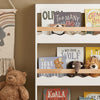 SoBuy Libreria per bambini con 3 ripiani per libri e decorazioni 75x120x15 cm KMB77-W