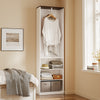 SoBuy KSB02-W Cabina Armadio Aperta Salvaspazio (immagine 2/12)