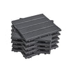 Sobuy SDA14-HG, Piastrelle da Giardino 15 Pezzi Pavimento per Esterno Ad Incastro Mattonelle per Esterno Antiscivolo per Balcone e Giardino Grigio 30.5x30.5x2 cm