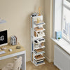 SoBuy STR14-H-W Libreria a Colonna con 10 Ripiani, Bianco - immagine 11/12