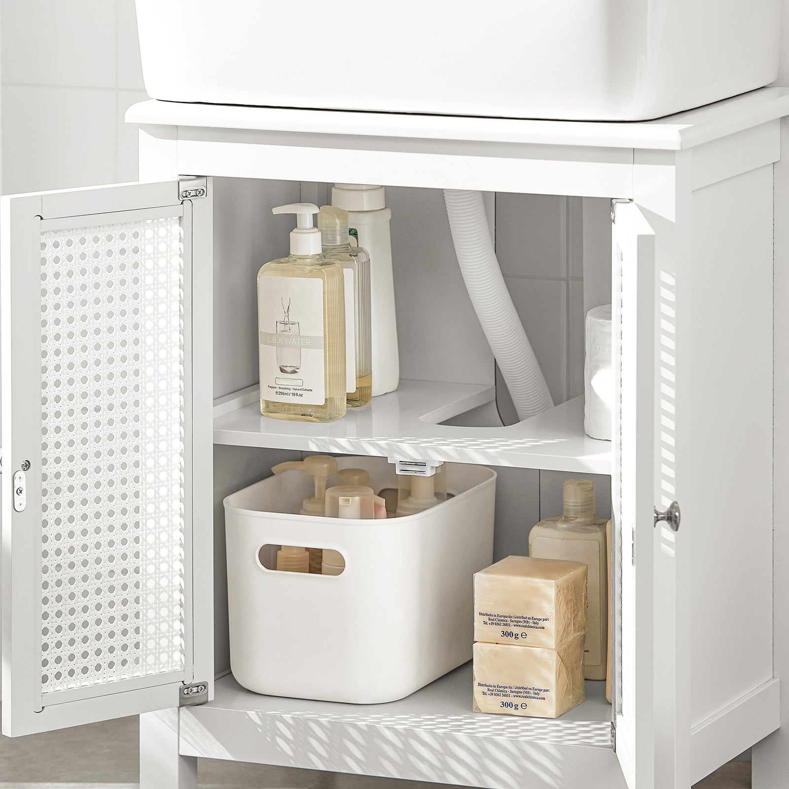 SoBuy Mobile alto Mobile a colonna bagno salvaspazio Colonna Bagno con
