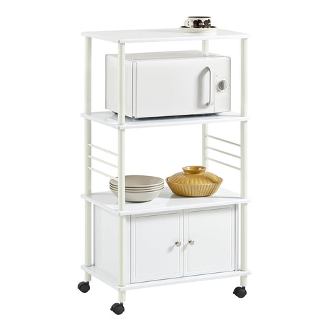 Sobuy Kitchen Kitchen Kitchen Cart Door White Microwave FRG12-W