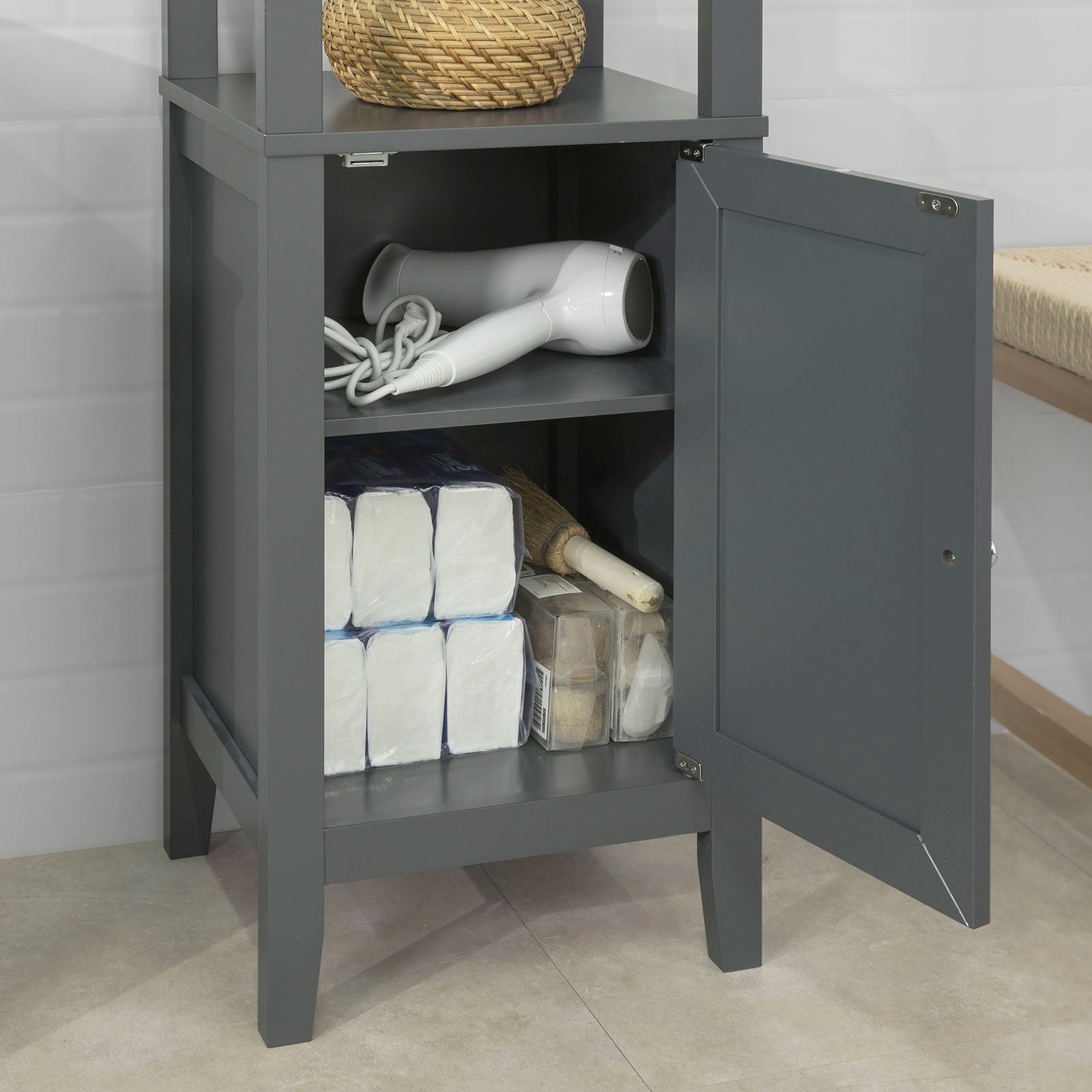 mobiletto a colonna da bagno