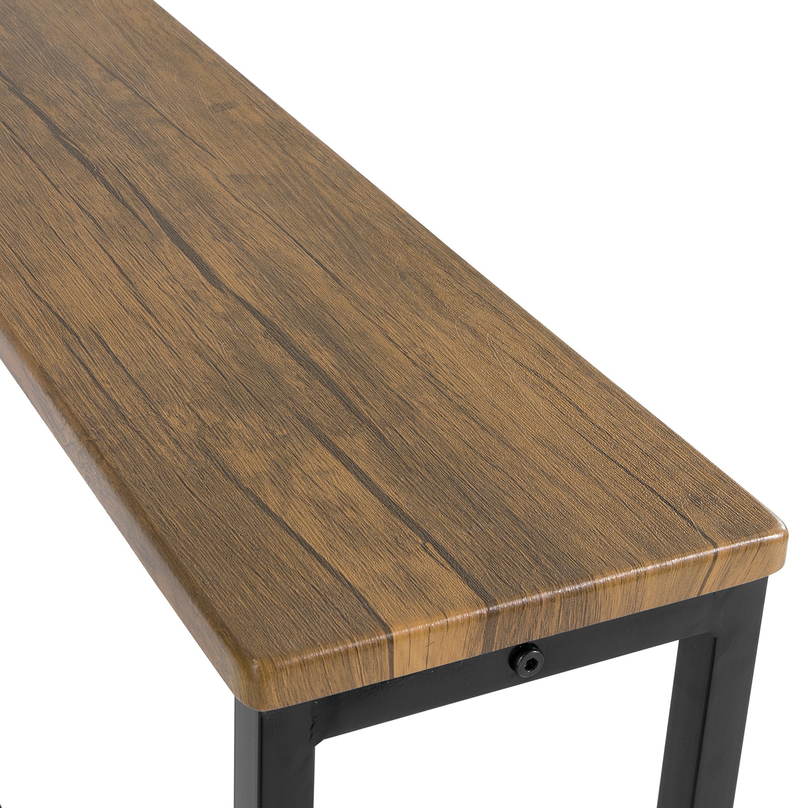 SoBuy Consolle Da Ingresso In Stile Industriale – 100x40x80 Cm, Con 2 Ripiani, MDF E Metallo, Carico Fino A 80 Kg