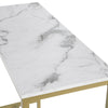 SoBuy Consolle effetto marmo Tavolo da Consolle Tavolo da Ingresso Tavolo per Divano salvaspazio,FSB34-G