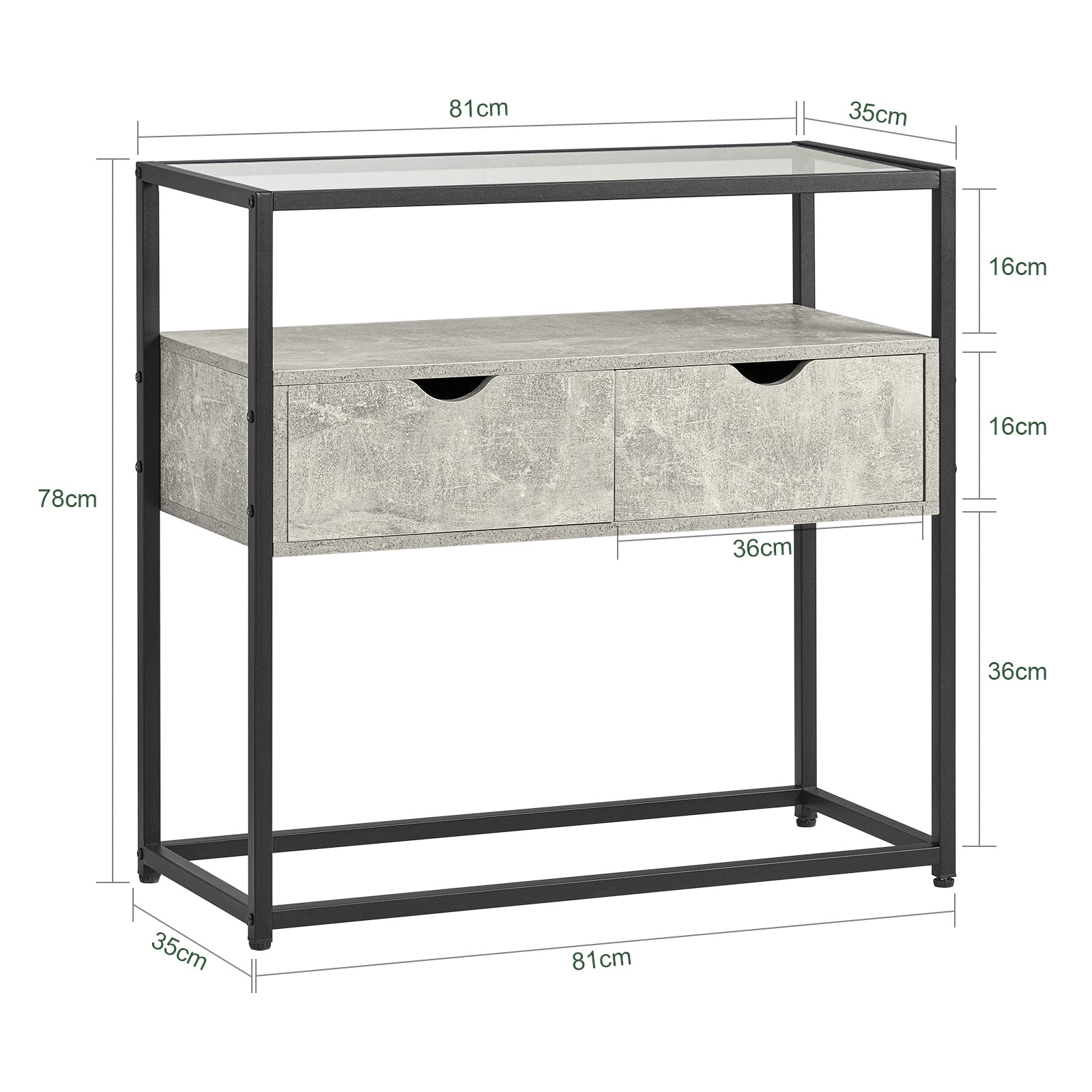 SoBuy Tavolo Consolle Allungabile Salvaspazio - Design Vintage, Legno E Metallo, L120xP20xH80 Cm - Per Ingresso E Soggiorno