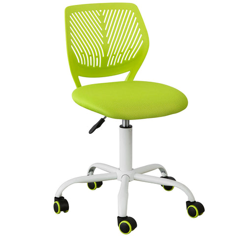 Sobuy въртящ се стол за бюро стол Зелена спалня височина 46-58cm FST64-GR
