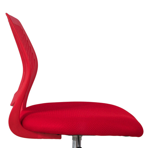 Sobuy въртящ се стол за бюро стол Червена спалня височина 46-58cm FST64-R