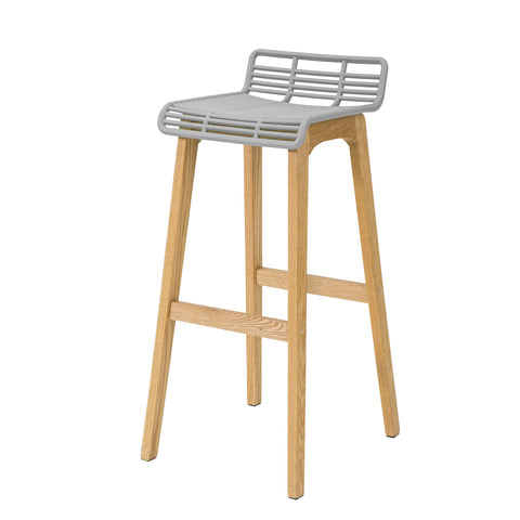 Sobuy кухненски столчета модерни табуретки барове с високи столове барове дървени столчета, сиво, fst76-hg