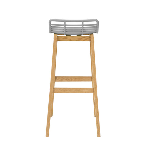 Sobuy кухненски столчета модерни табуретки барове с високи столове барове дървени столчета, сиво, fst76-hg